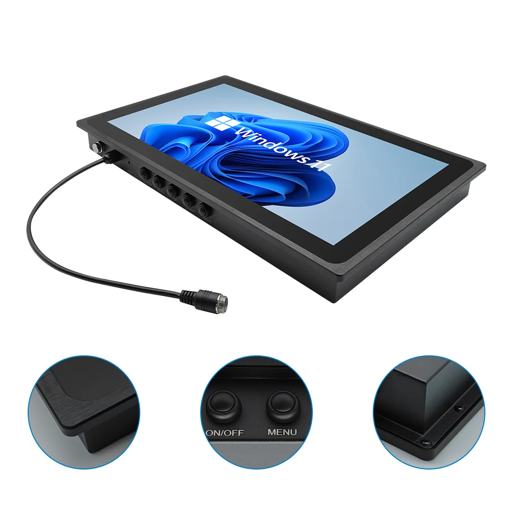 18.5 Outdoor Marine Proof 1000Nits High Brightness Waterproof Industrial Ip67 Embedded Screen Touch Monitor