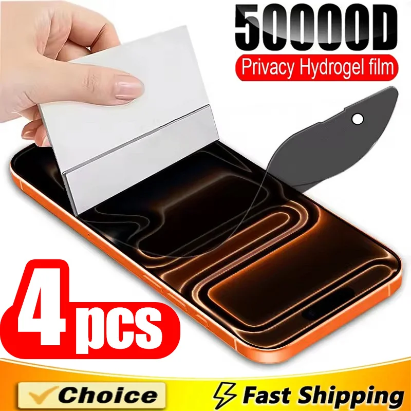 

4Pcs Hydorgel Privacy Film For Samsung Galaxy S26 Ultra S26 Plus S26 Soft Anti Spy Screen Protector