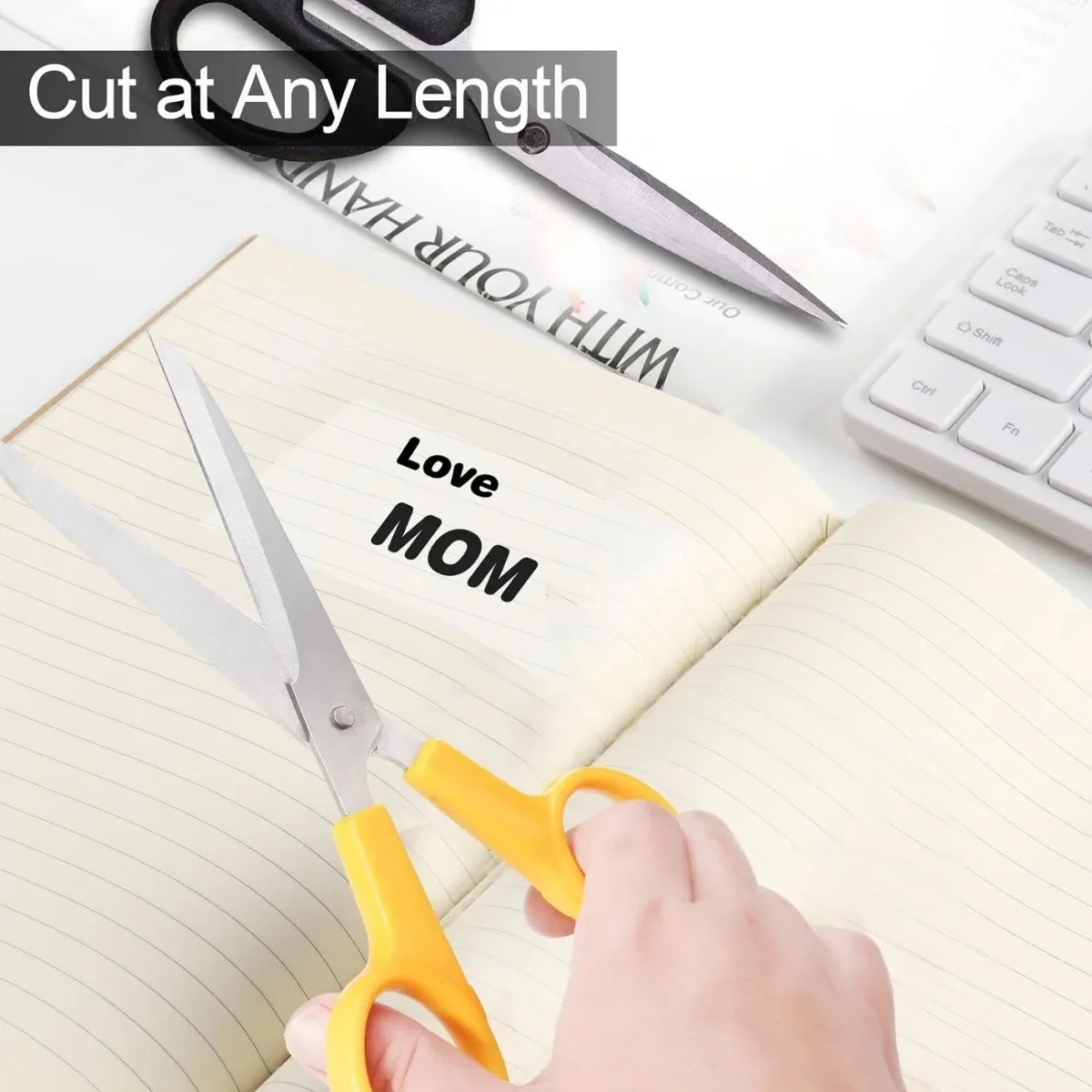 Thermal Mini Printer Paper Transparent Sticker Kid Instant Camera Refill Print Paper for Photo Journal Notes Memo Barcode57x25mm