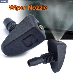 2 Pcs/Set Car Universal Front Windshield Wiper Nozzle Jet Sprayer Kits Sprinkler Water Fan Spout Cover Washer Outlet Adjustment