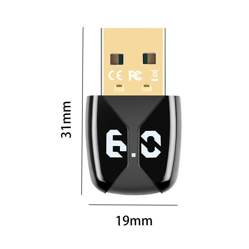 BT 6.0 محول USB BT قابس مهايئ وتشغيل جهاز استقبال الارسال BT اللاسلكي للكمبيوتر المتكلم لوحة مفاتيح الماوس اللاسلكية