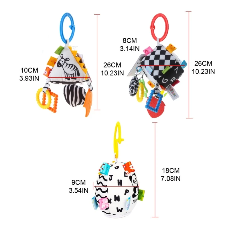 Jingle-juguete para cochecito bebé, sonajeros, juguete colgante para cochecito, asiento para niños, D5QF