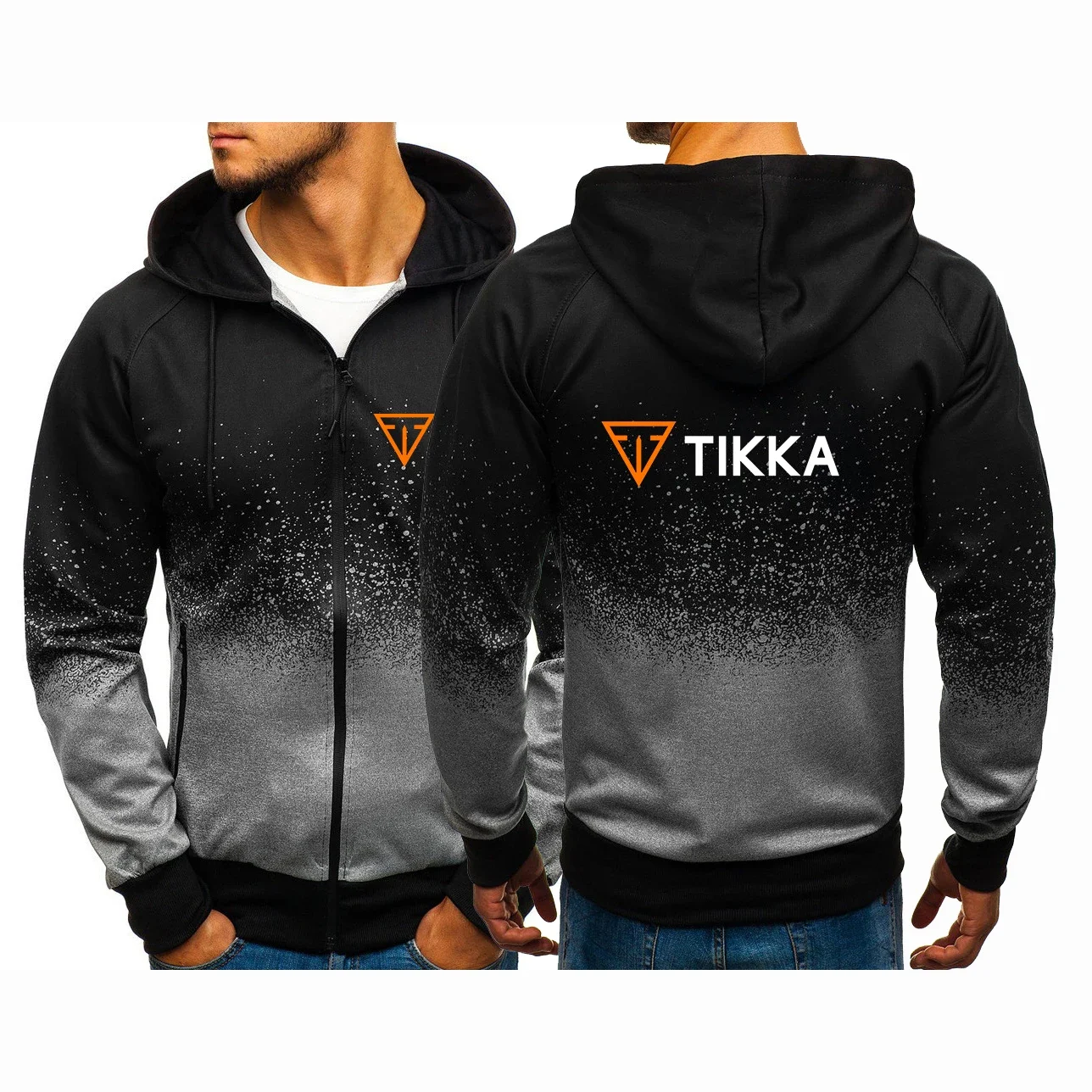 

Tikka By Sako Finland Firearms 2023 NEW Print Mens Sweatshirt Gradient Spring Autumn Zipper Jacket Hoodie Harajuku Male Clothing