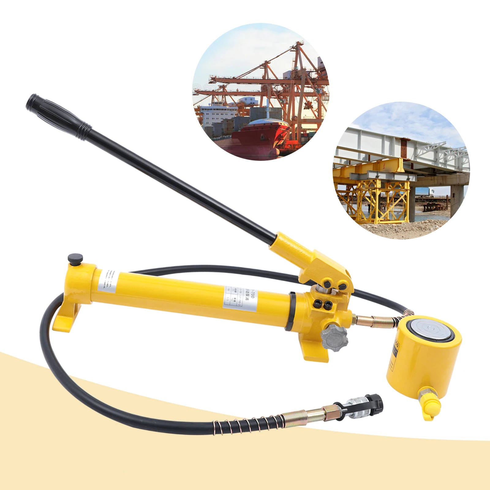 Heavy Duty 30 Tons 50mm stroke Hydraulic Cylinder Jack Ram Durable +Hand Pump