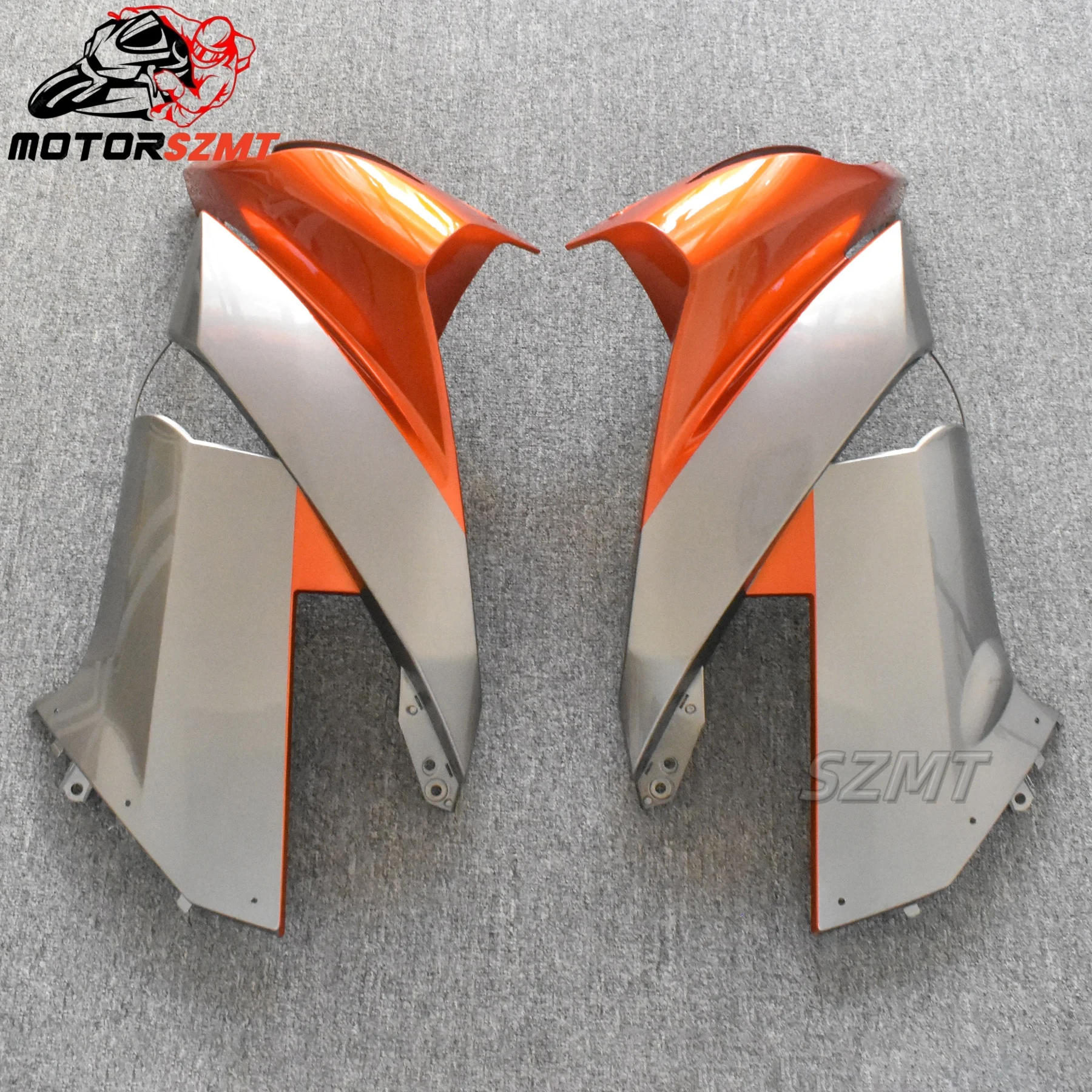 Motorcycle Fender Frame Cover Fuel Tank Guard Side Panel Fairing Kit Dry Carbon Fiber For KAWASAKI ER6F 2009-2011 red gree