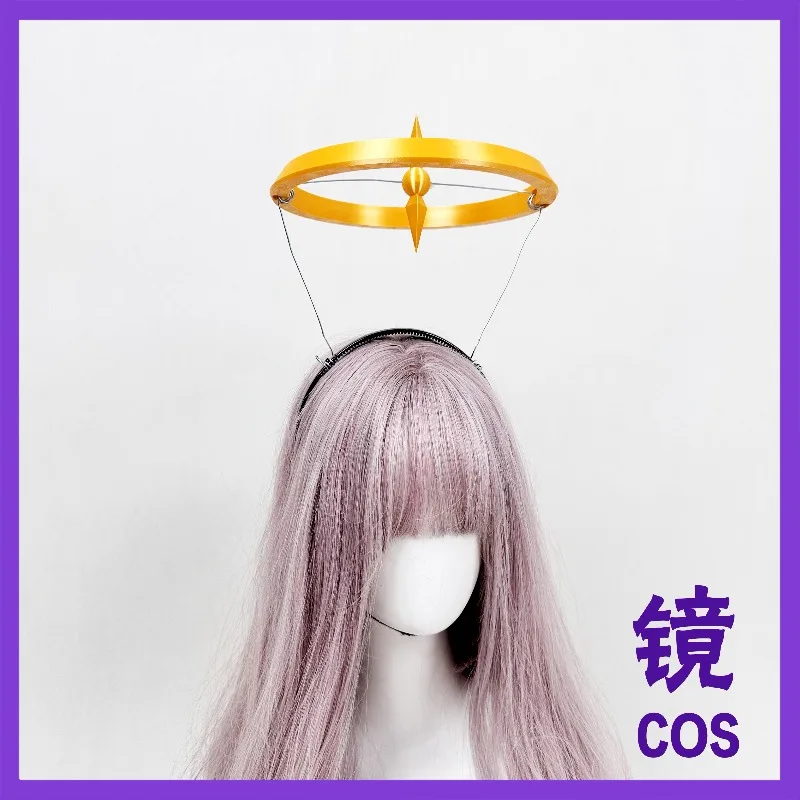 Adam Halo Headwear Cosplay Props Halloween Christmas Fancy Party Costumes Accessories