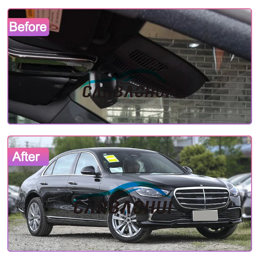 Car DVR For Mercedes-Benz MB S Class S400L S450L 4MATIC 2021 2022 2023 Plug and play Dash Cam,Car Accessories,UHD Night Vision