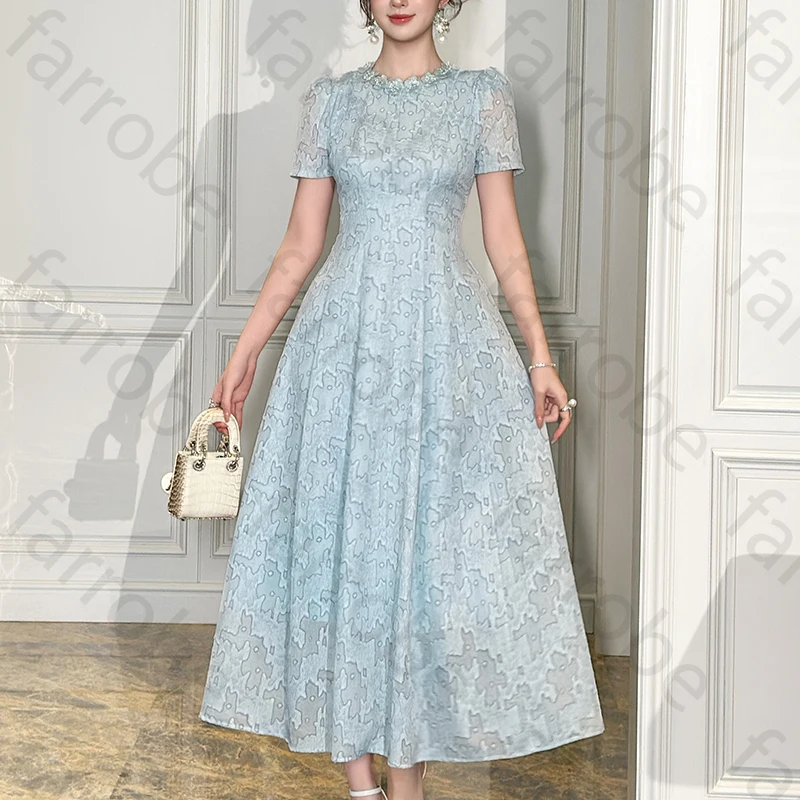 

Sexy O-Neck Short Sleeves Evening Dresses Elegant Celebrity Dress Exquisite High Quality Prom Party Gowns for Women Customized