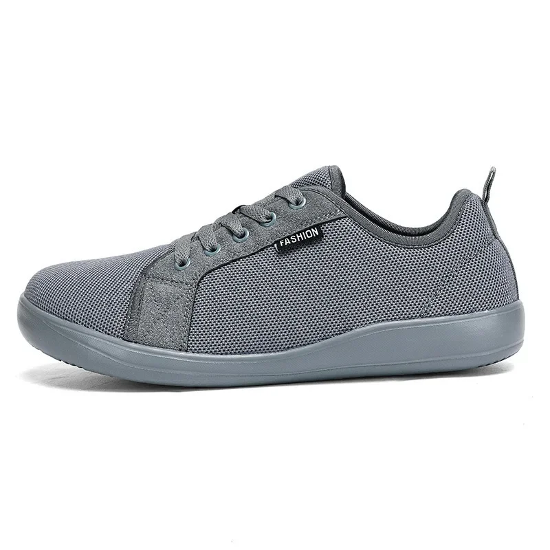 Men Shoes with Extra-wide Feet in Large Size High-heeled Sneaker New Breathable Barefoot Shoes Big-toed with Big Bone Last Shoes