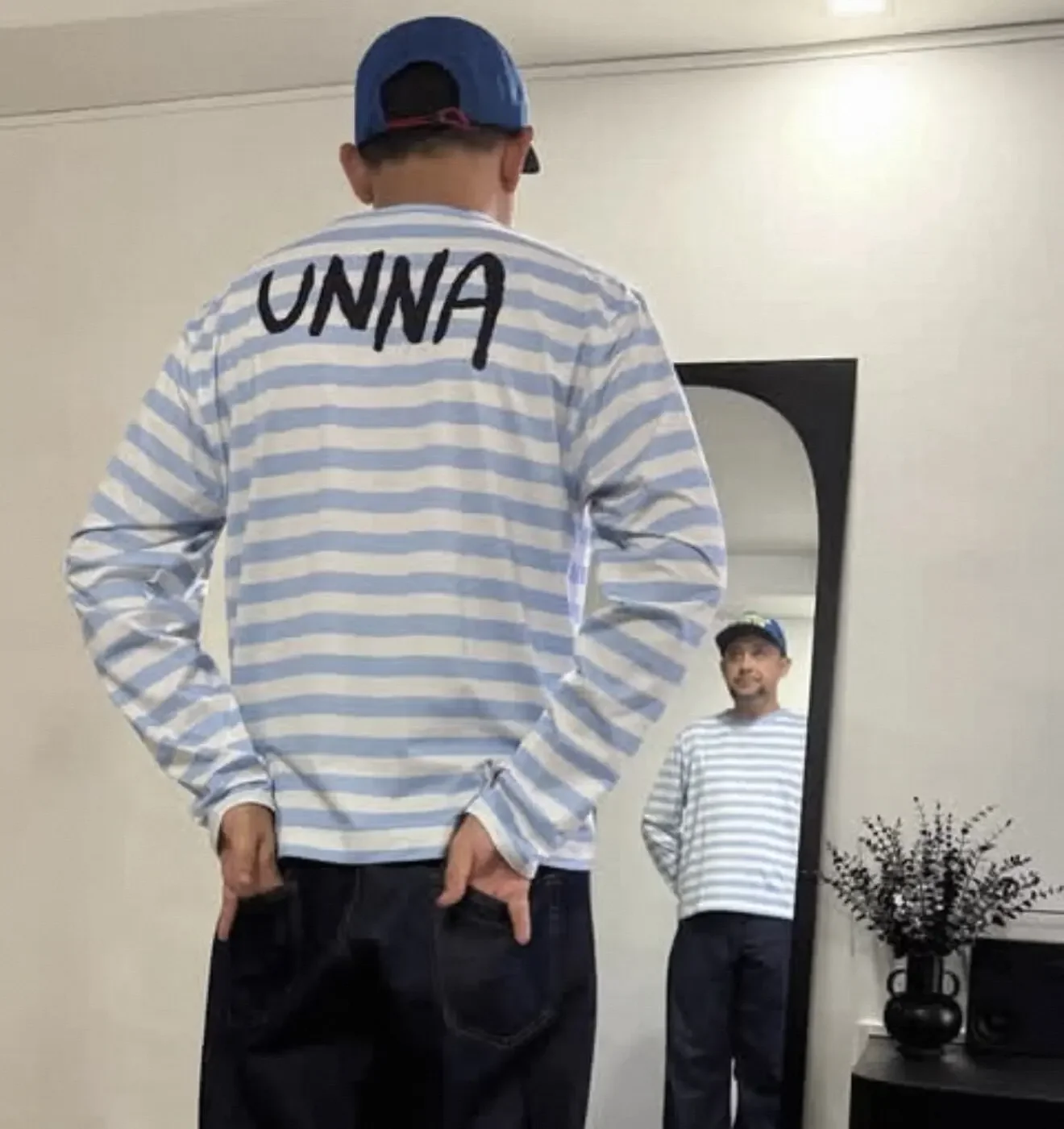 UNNA Swedish Stripe Vintage Long Sleeve Crew Neck T-Shirt Quick Dry UV Protection Functional Running Fitness Commute Sport Top