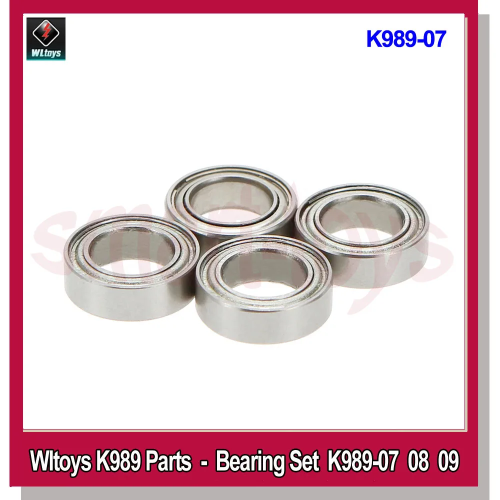 Wltoys K989 Bearing Set K989-07 K989-08 K989-09 Ball Bearings for WL 284131 K969 K979 K989 K999 P929 P939 1/28 Rc Car Parts