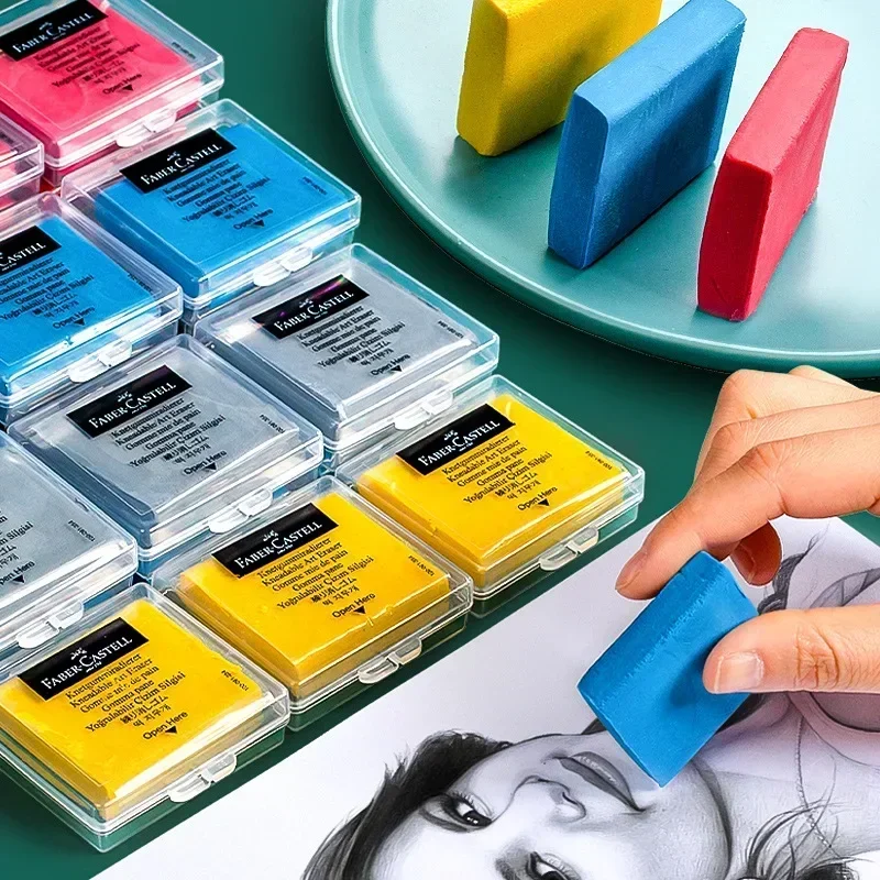 Solid Color Plasticity Rubber Eraser Soft Sketch Wipe Highlight Kneaded Erasers School Art Painting Supplies Student Stationery