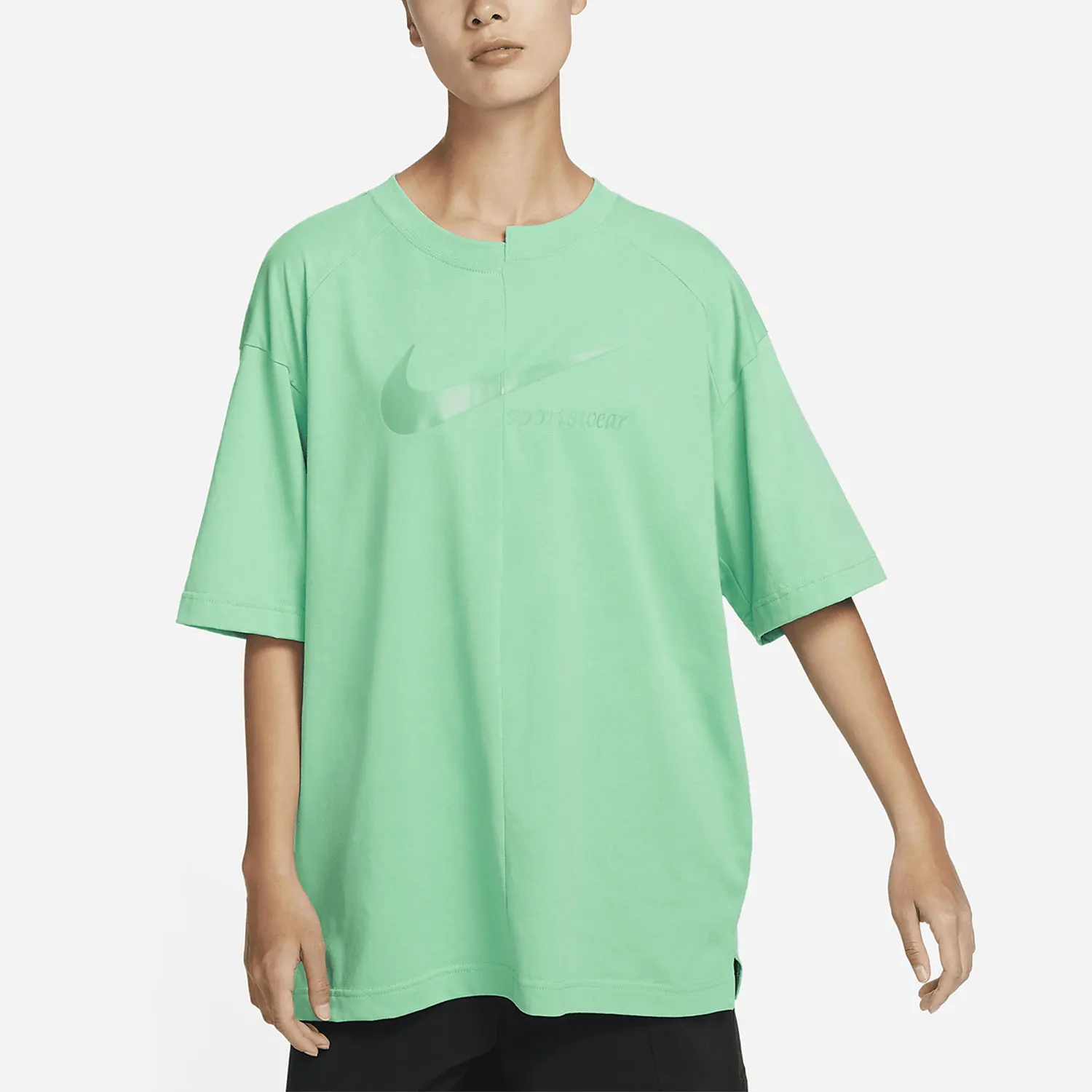 

Новая женская спортивная футболка свободного кроя с короткими рукавами Nike Authentic DV8318-363