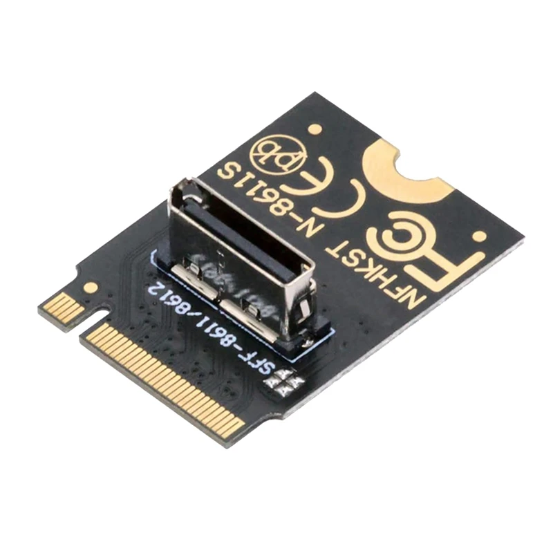 Вертикальный хост-адаптер Top-2230 Nvme M.2 «папа» к Oculink SFF-8612 SFF-8611 PCI-E4.0 67-контактный «мама» для NVME U.2 SSD EGPU