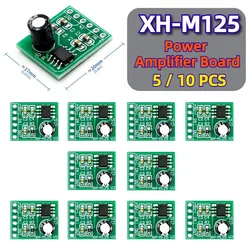 5/10PCS Mini XPT8871 Mono Stereo Lithium Battery Power Amplifier Board XH-M125 6W Sing Machine Module 3/5v 5W Audio Output Input