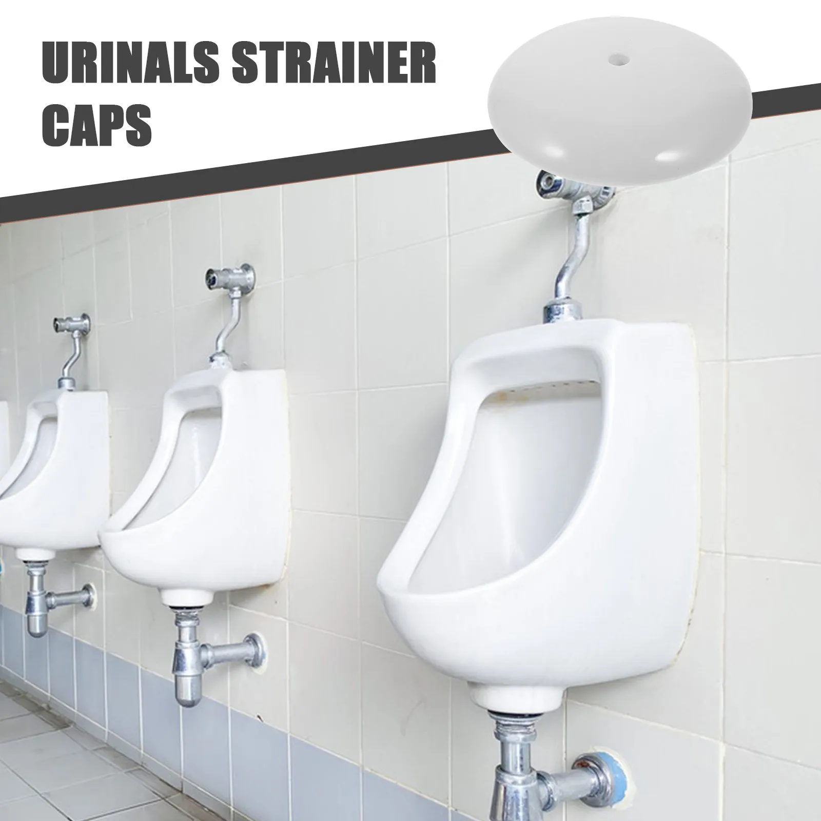

Ceramic Urinal Drain Plug Strainer Stopper Bathroom Urinal Parts Splash Proof Odor Resistant Filter Cover for Public Restroom