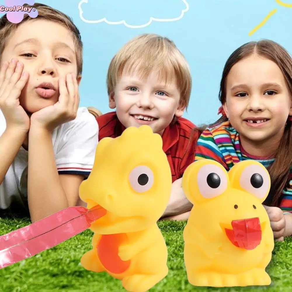 

Форма лягушки, динозавр, приклеивающаяся игрушка для языка, отскок, мяч, животное, лягушка, язычок, прилипающий динозавр, антистресс