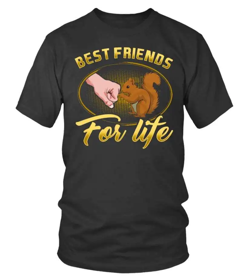 NEW Squirrel Best Friends For Life Gift Friend Lovers Tee Vintage Trending S-5XL