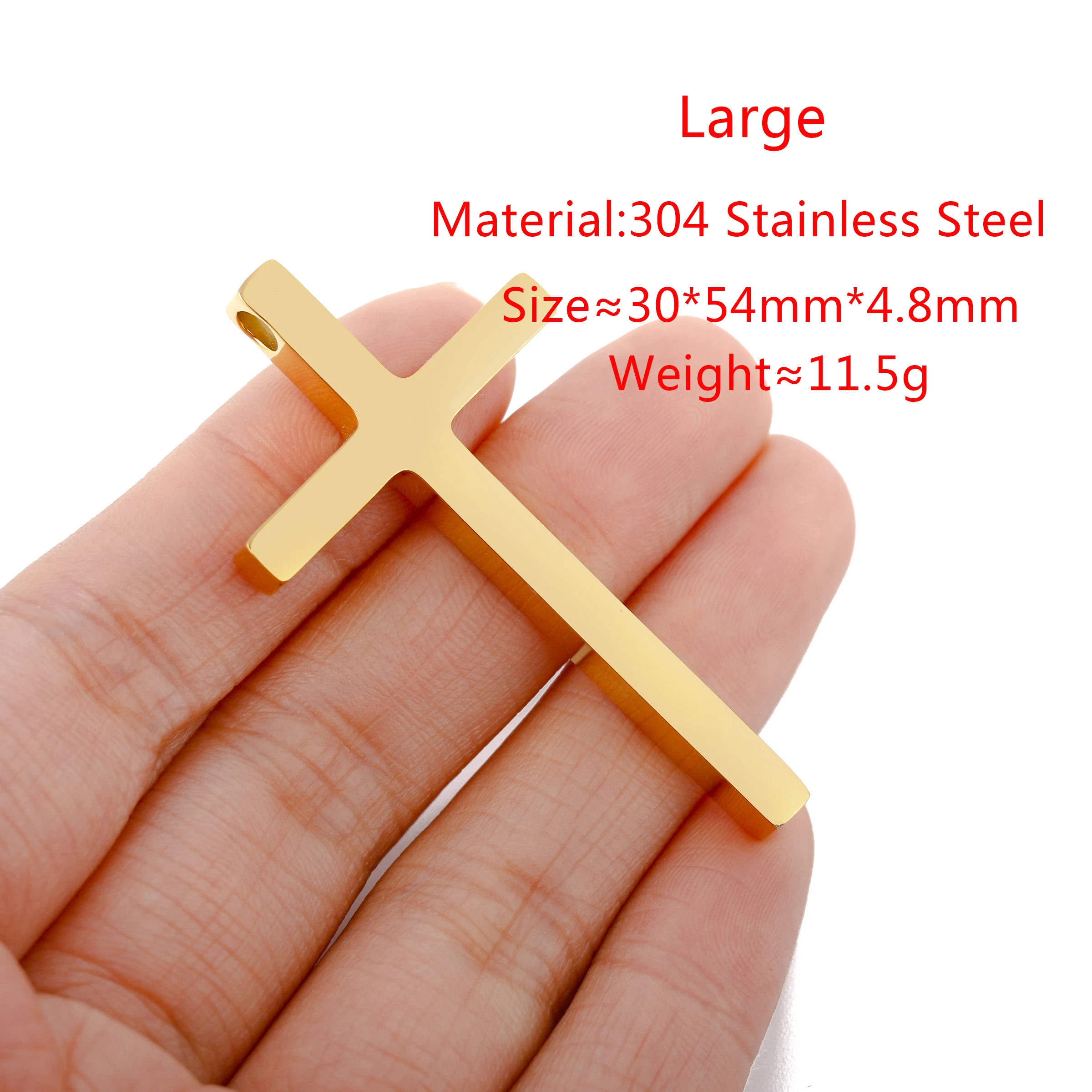 Edelstahl Kreuz Charms für Schmuck herstellung Halsketten DIY Religion Kreuze Anhänger Zubehör liefert handgemachte Ergebnisse – Detail 16