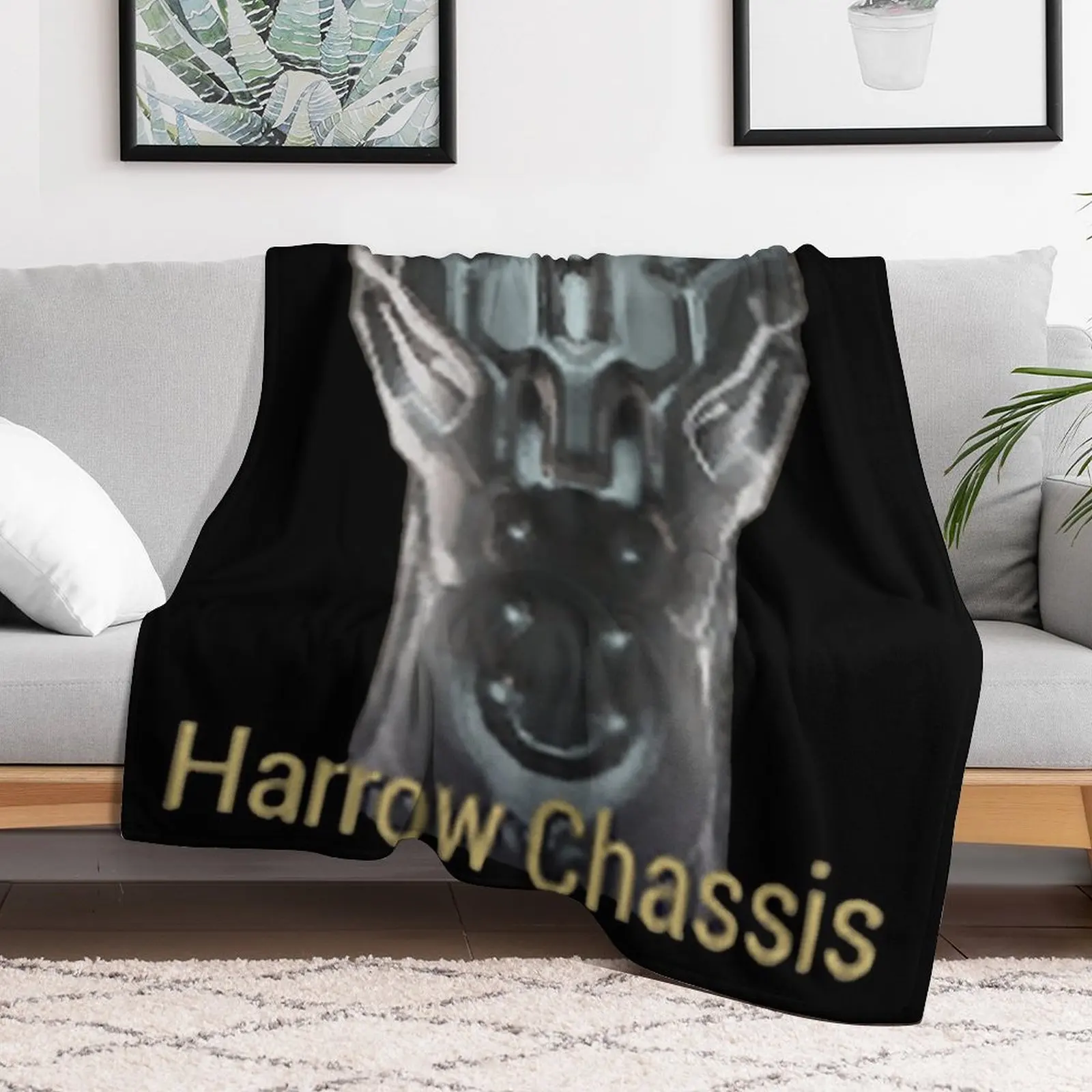 Harrow Chassis Blueprint Warframe Tennocon Meme Throw Blanket