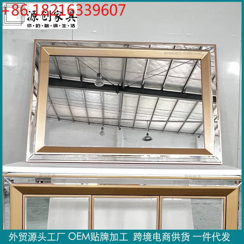 YAO simple mirror glass vanity mirror vanity mirror bathroom wall-mounted tempered glass light luxury style
