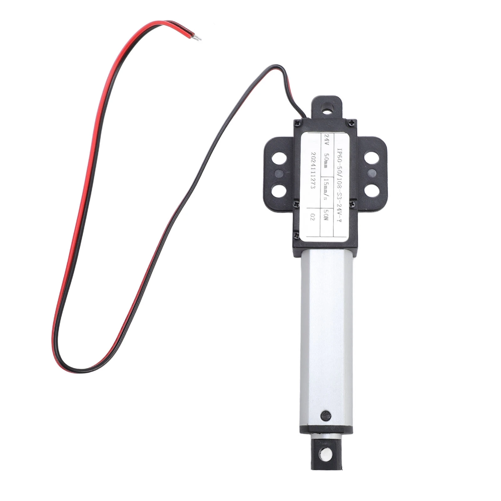 Mini Electric Linear Actuator 50mm Stroke 50N Thrust 15mm/s Speed Small Linear Motion Actuator for RV Sofa Robot TV Desk