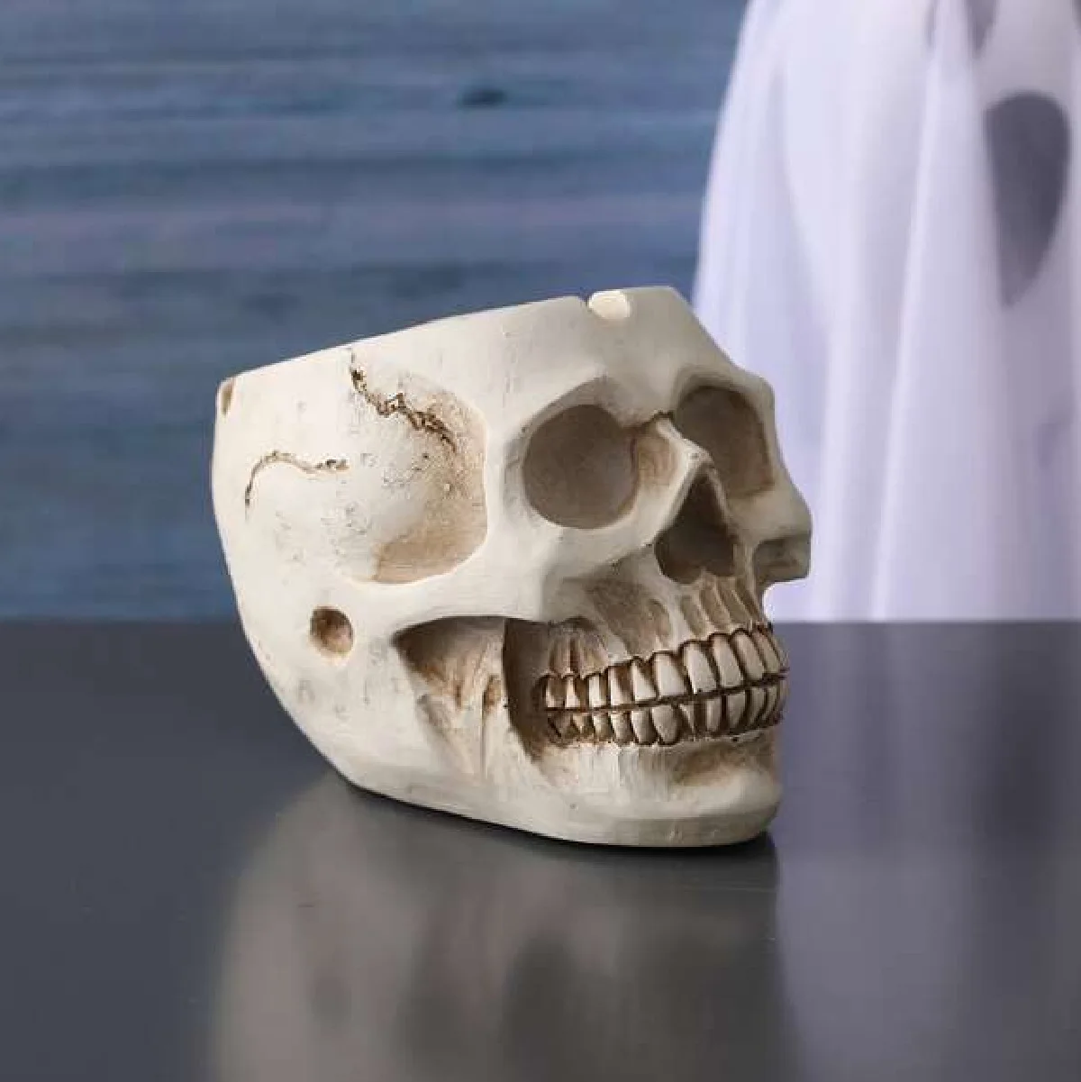 

‌Resin Skull Ashtray – Creative Home Office Decoration, Unique Gift with Practical Use