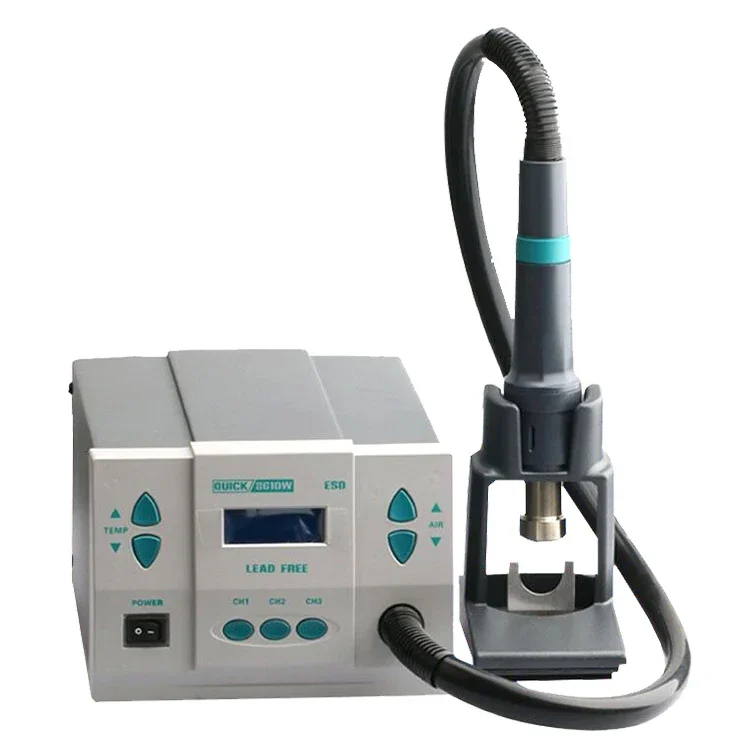 QUICK 861DW Hot Air for Heating Soldering Station 1000W Rework Station + nozzle IC CPU Motherboard Phone Repair Tool