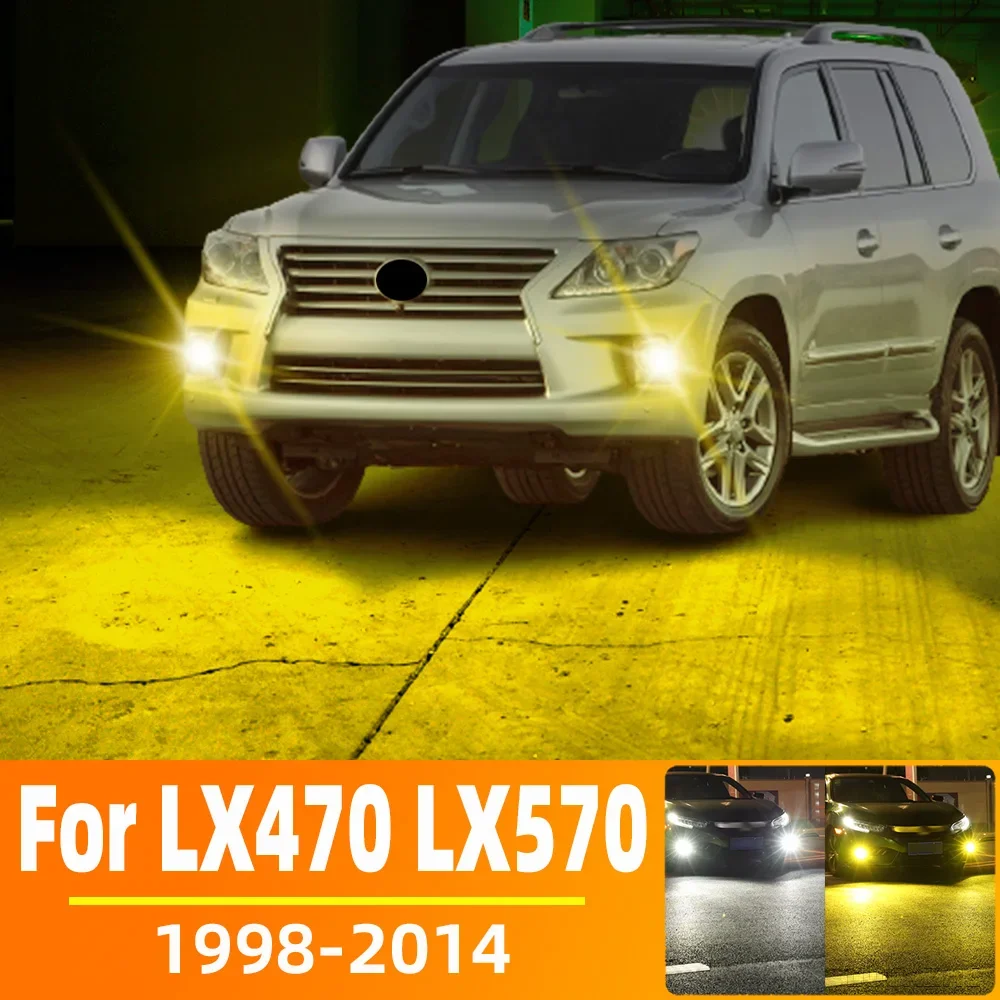 

2pcs LED Fog Light For Lexus LX470 LX570 Accessories 1998-2015 2002 2003 2004 2005 2006 2007 2008 2009 2010 2011 2012 2013 2014