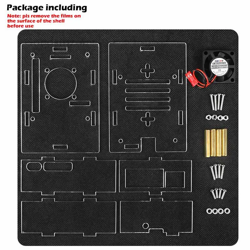Nieuwste Raspberry Pi 5-behuizing met ventilatorset, Pi5 koelventilatorbehuizing Shell beschermende doos 2023 Nieuwste set voor Raspberry Pi 5