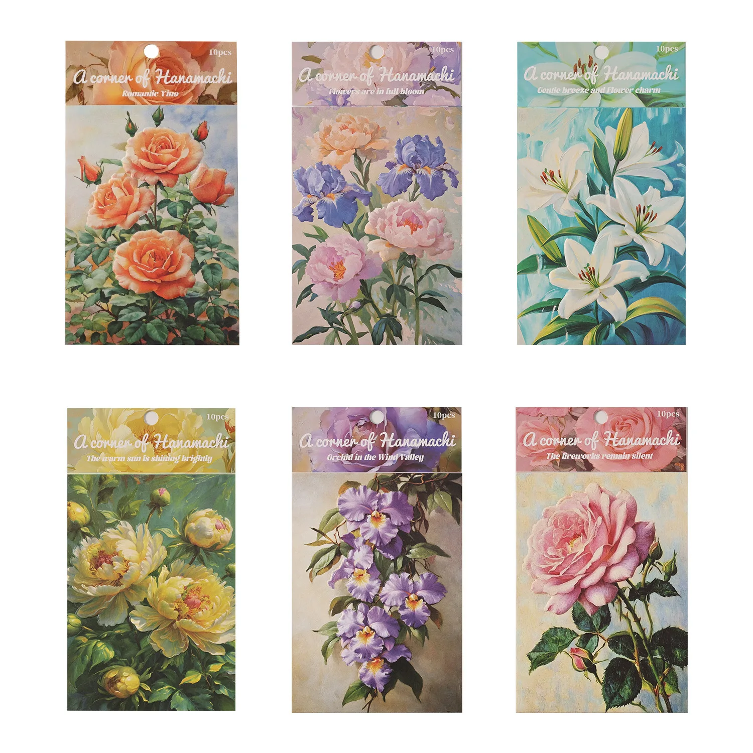 

Набор из 6 упаковок: Бумажные блокноты для заметок «Уголок Цветочного Города», бумага для скрапбукинга, карточки, фоновая декоративная бумага