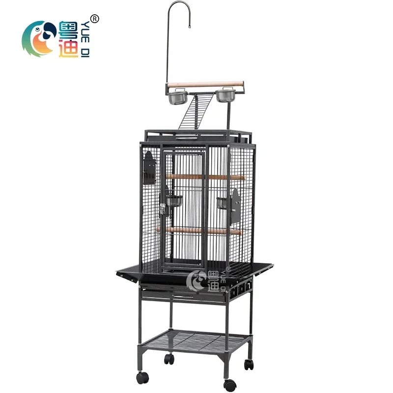 8118-large Wire Metal Square Types Of Bird Cage With Parrot Pet Cage