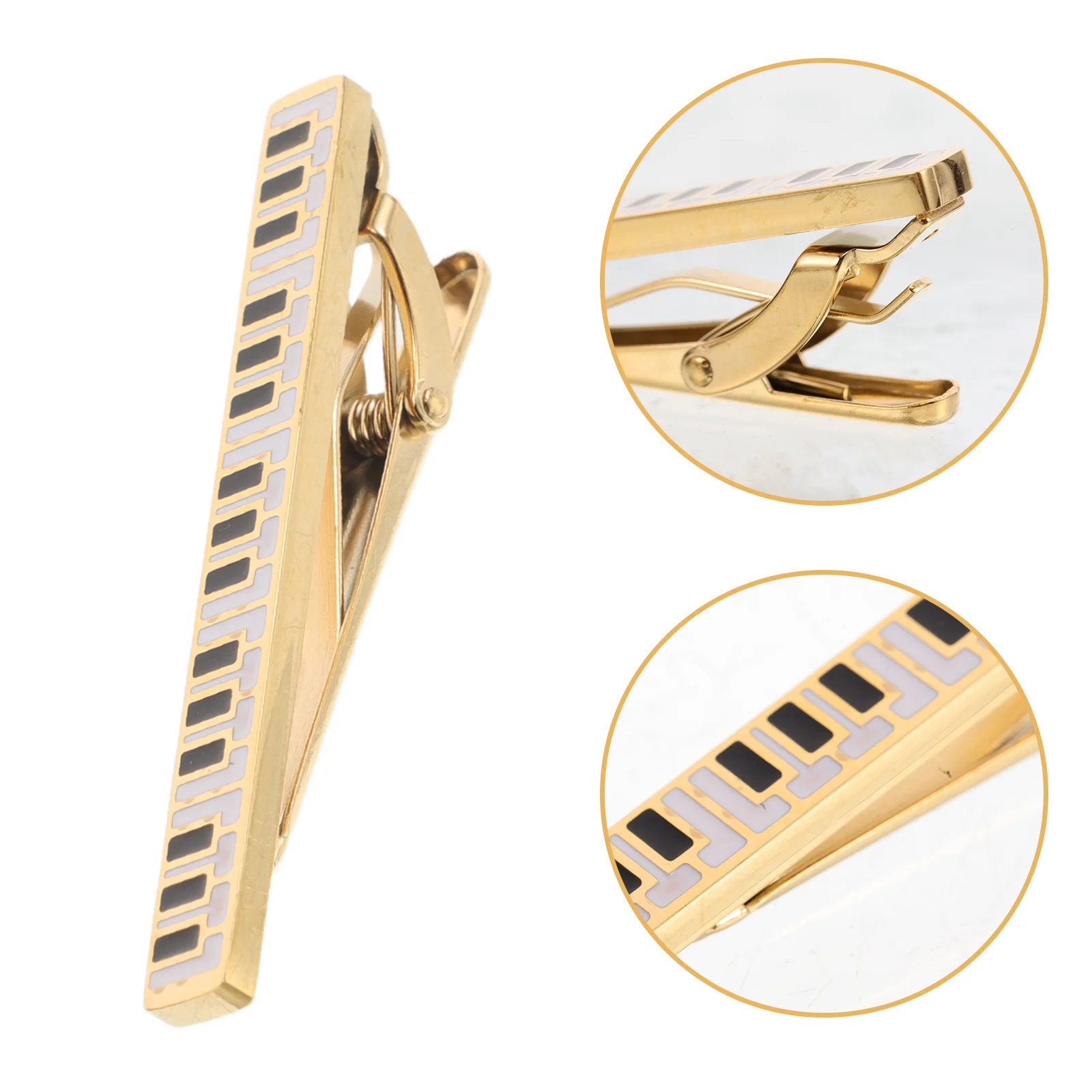 

Elegant Piano Instrument Tie Clip Men's Music Lover Jewelry Stainless Steel Formal Business Attire Accessory Classy Design