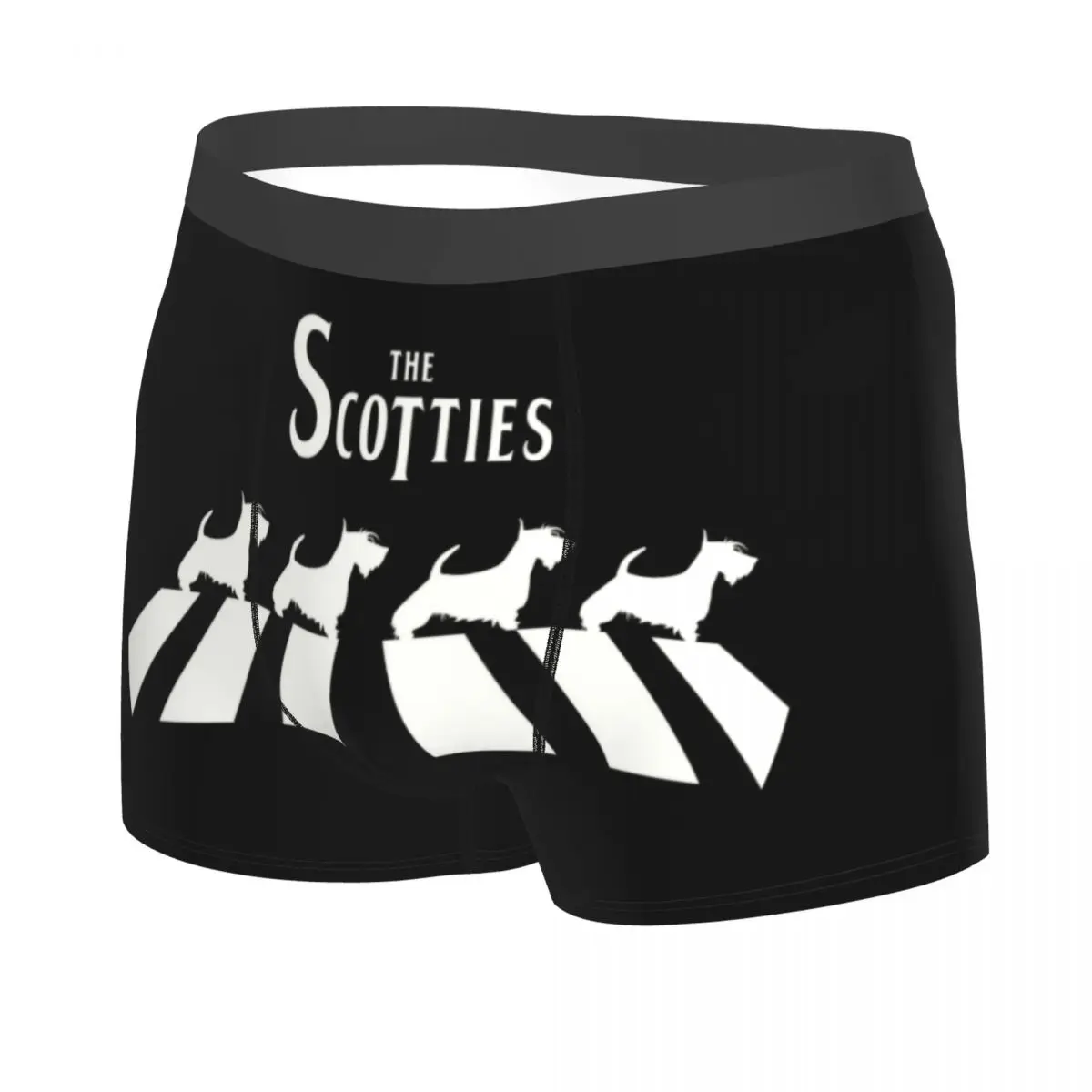 Custom Fashion The Scotties Boxers Shorts Panties Men's Underpants Comfortable Scottish Terrier Dog Briefs Underwear