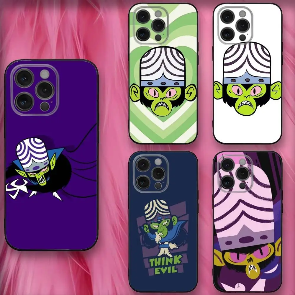 

Cartoon Mojo-os J-Jo-Jos Phone Case For iPhone 16,se4,15,14,13,12,11,Pro,X,XS,Max,XR,Plus,Mini Soft Black Cover