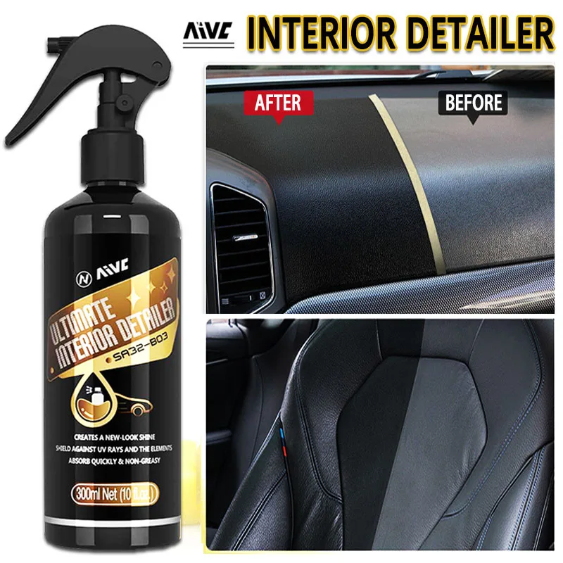 Restaurador de Plástico para Carros, Revestimento para Detalhamento Interno, Agente de Polimento Super Brilhante, Cuidado Automotivo para Restauração de Plástico e Couro