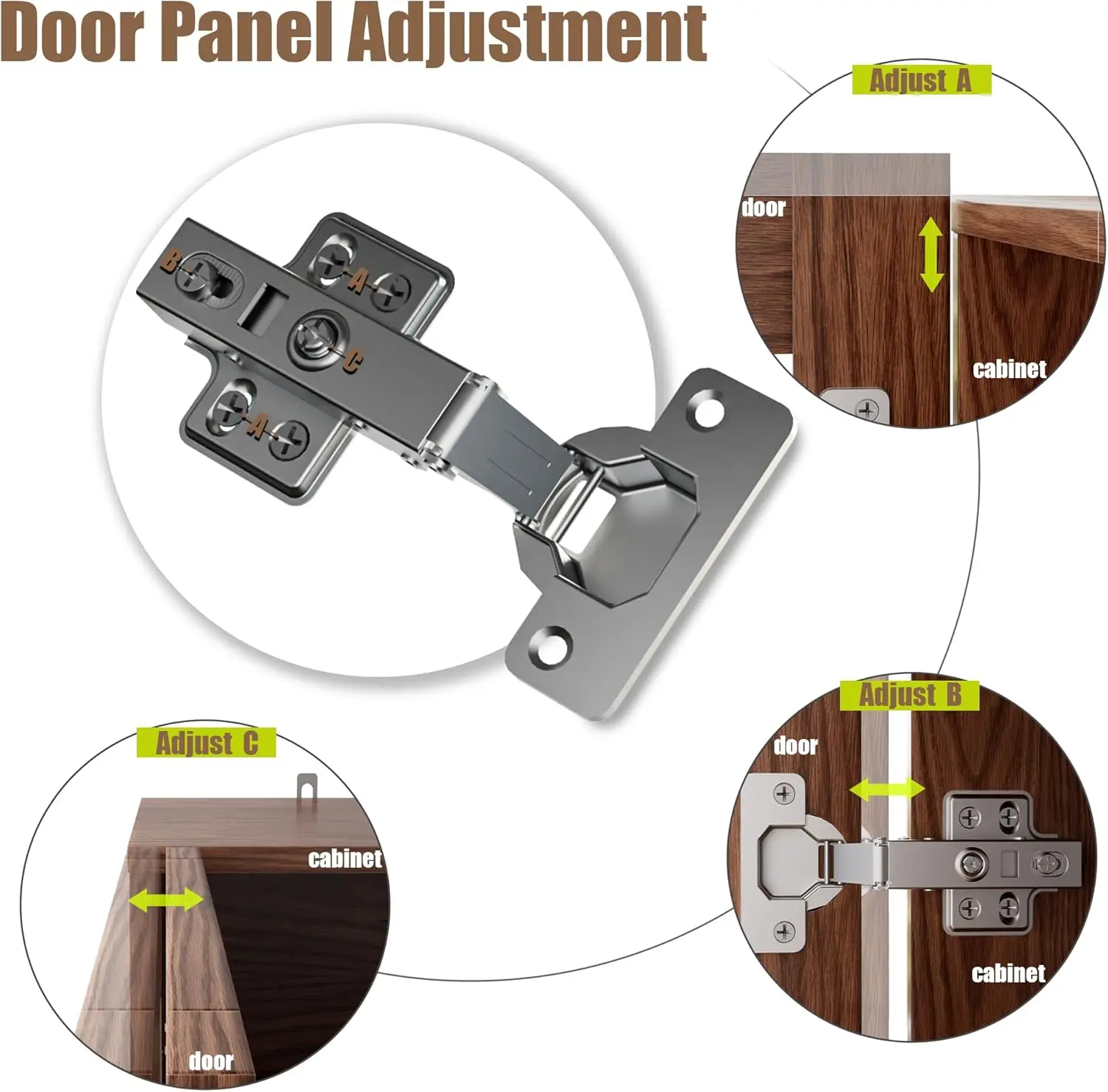 Conjunto de armário de armazenamento de 2,3 portas com portas e prateleira ajustável, armário de buffet independente, aparador moderno, cabine de buffet