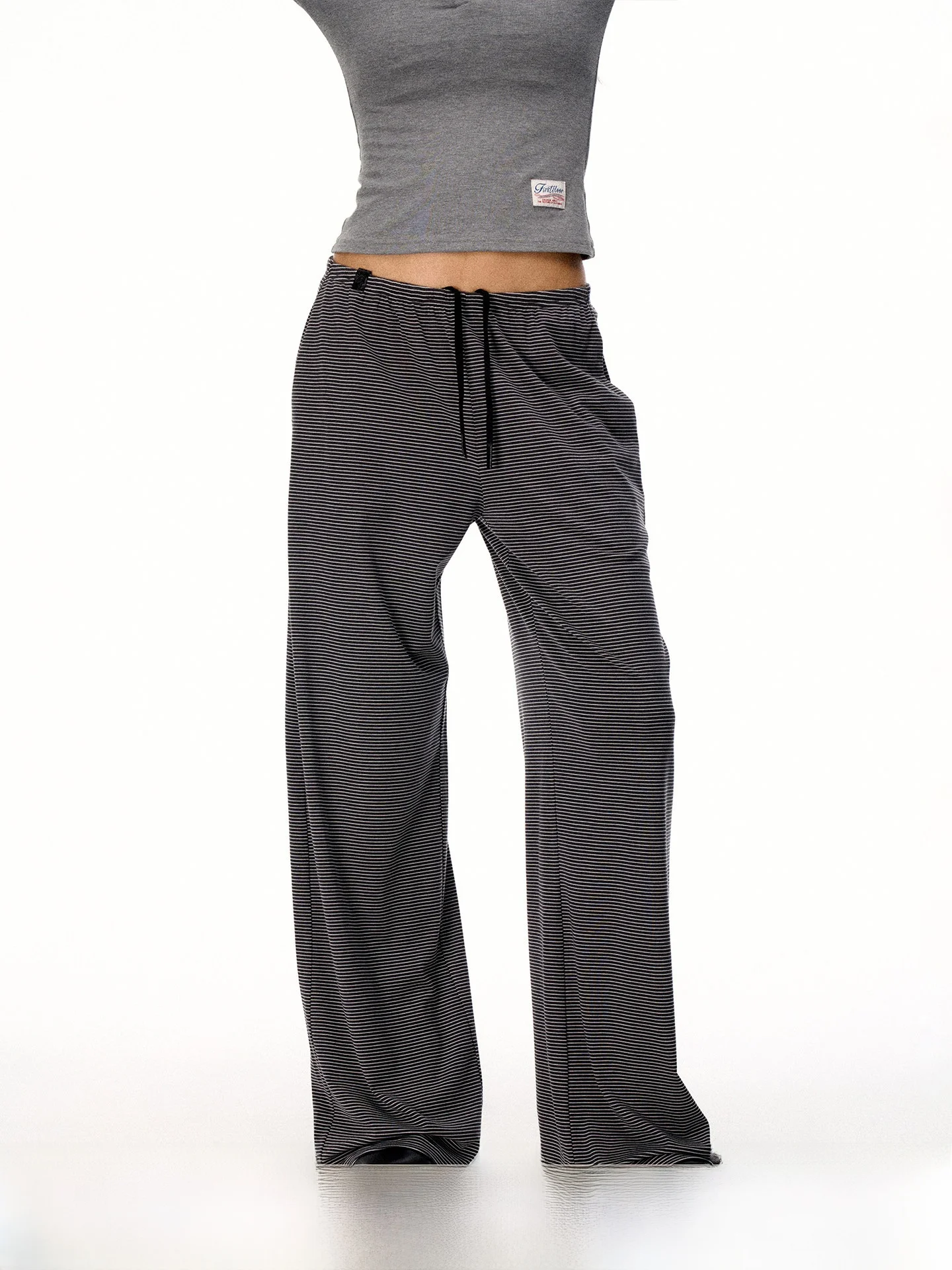 

Firstfloor Soft Skin-friendly Lyocell Wide-leg Casual Pants Loose Unconstrained Drapey Lazy Style Versatile Comfortable Leggings