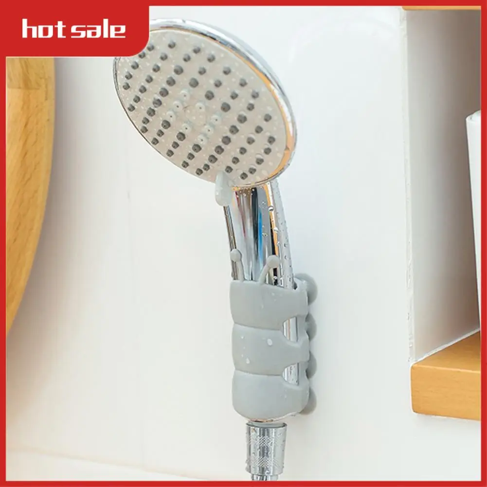 

A33R-Punch-Free Shower Bracket Shower Nozzle Suction Head Bathroom Shower Rack