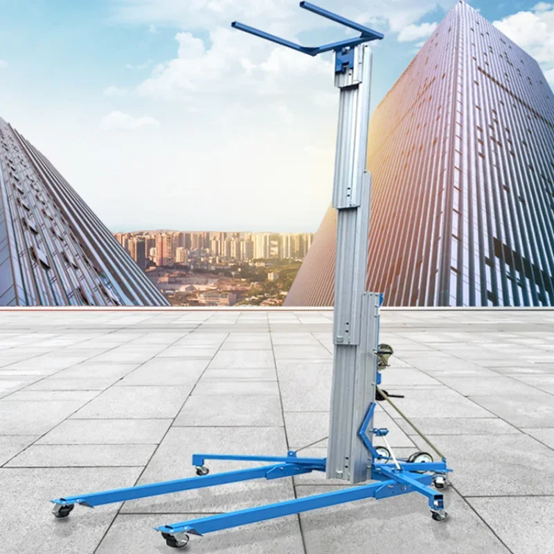 

Small hand lift Mobile, exhibition lift Manual aluminum alloy material lift