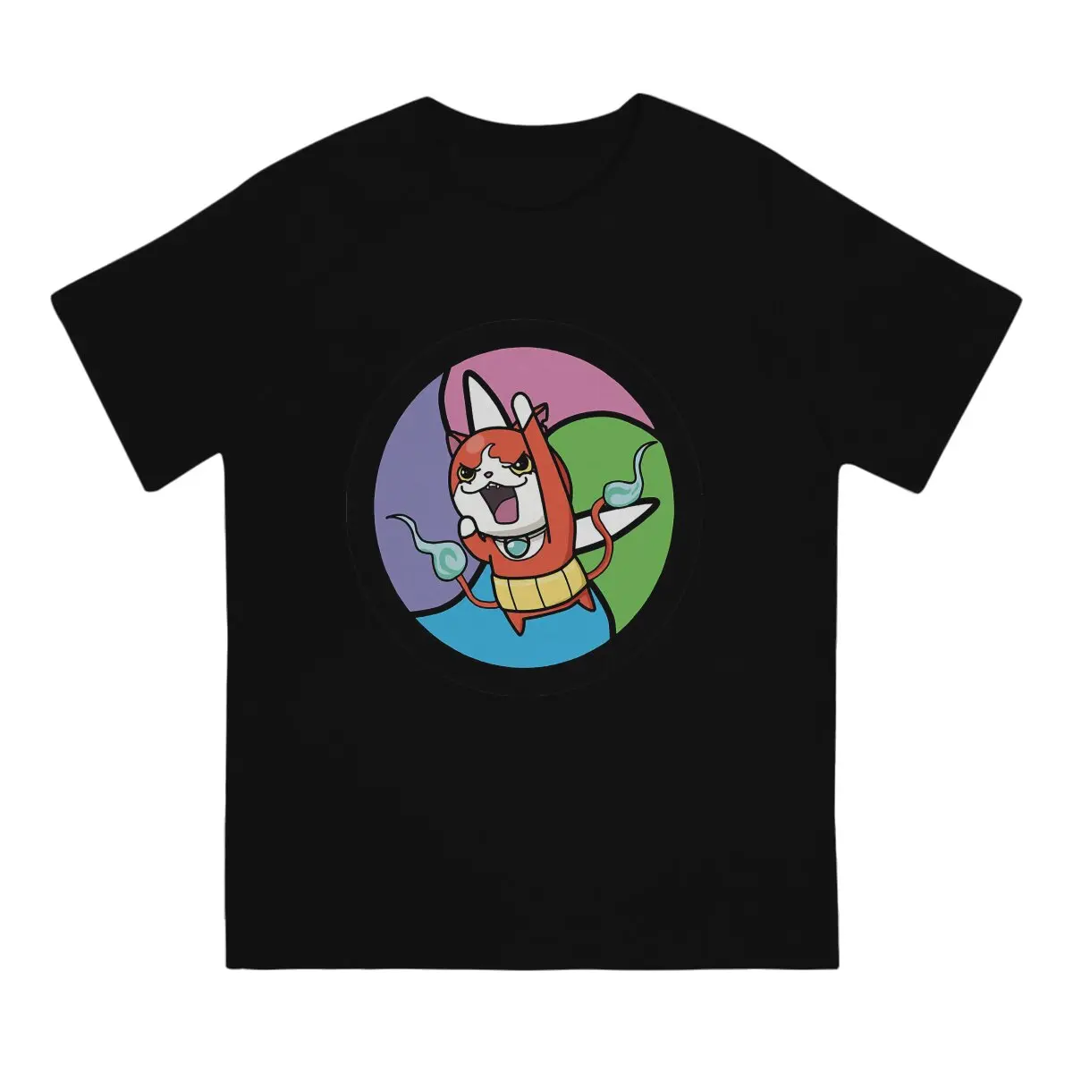 Paws of Fury Men's T Shirts Yokai Watch Hipster Tee Shirt Short Sleeve Round Collar T-Shirts 100% Cotton Gift Idea Clothing