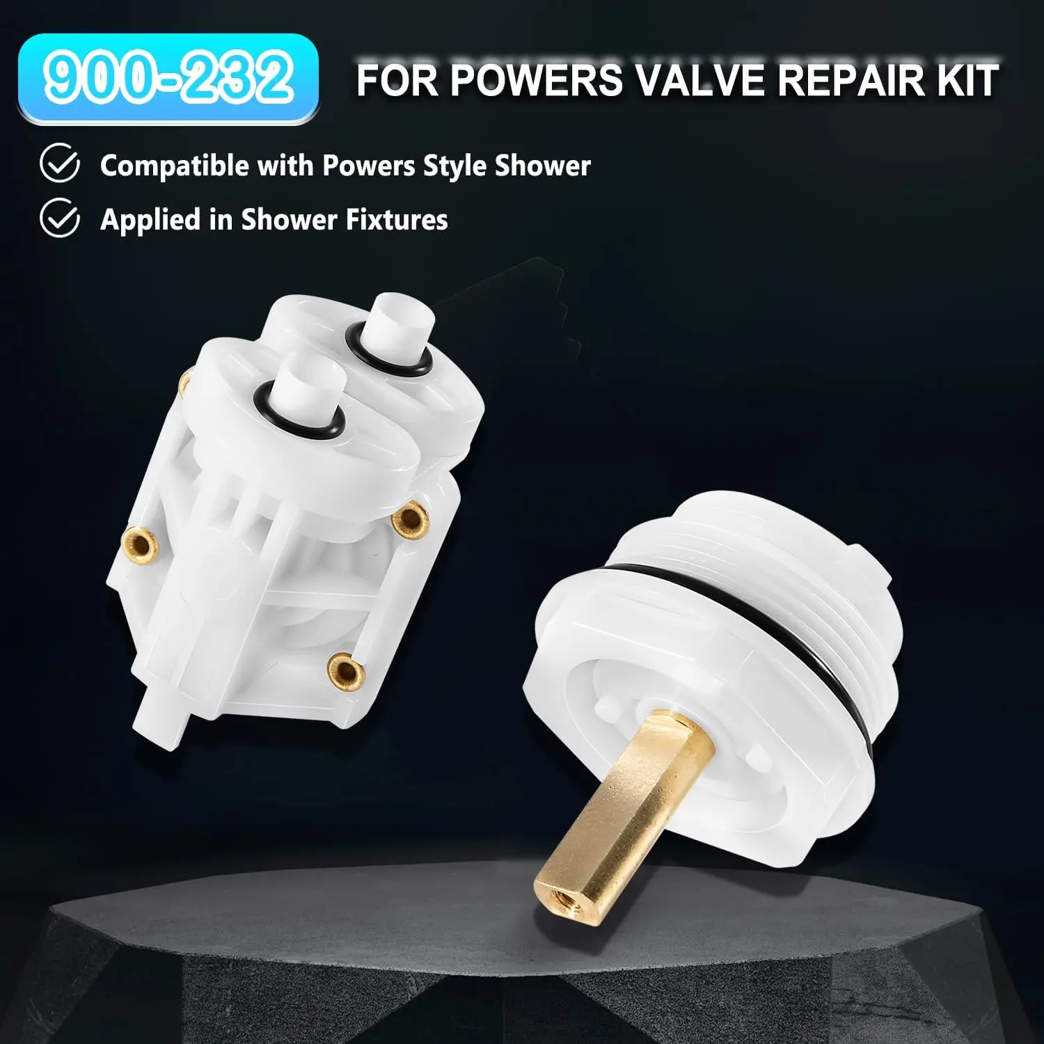 TM 900-232 Shower Valve Cartridge Replacement Kit for Powers 800 and 900 Series Shower Valve