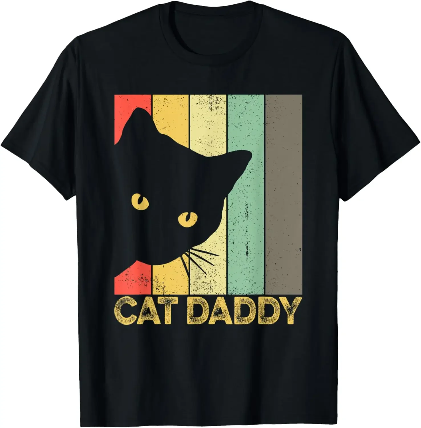 

Cat Daddy Retro Vintage Style Funny Cat Dad Christmas Gifts T-Shirt