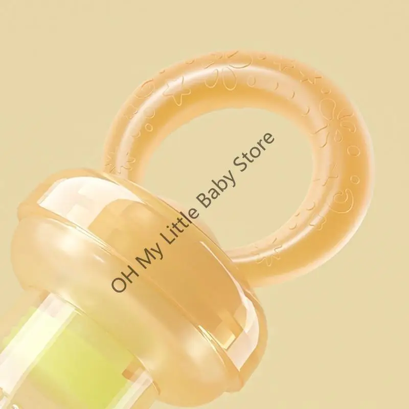 مصاصة طعام الأطفال من السيليكون M76C وعضاضة لتغذية الرضع بأمان #3