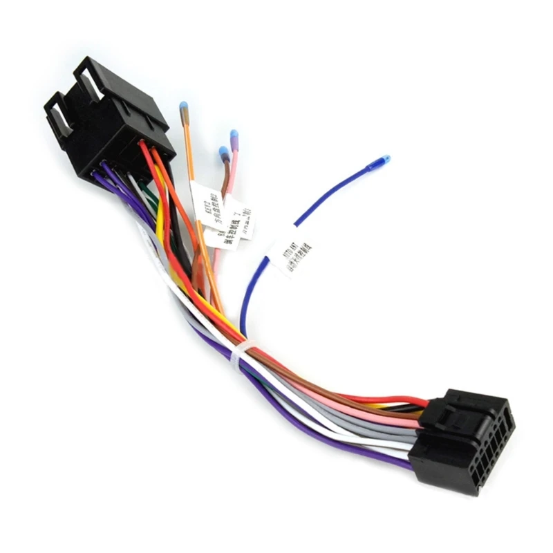 16 Pin Car Stereo Radio Wiring Harness Connector Adaptor Cable Fit for Most Car Radio Stereo Wiring Dropship