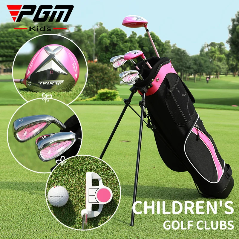 PGM Kids Beginner Golf Set For Boys Girls Carbon Shaft Youth Complete Clubs With Golf Bag Wholesale Supply