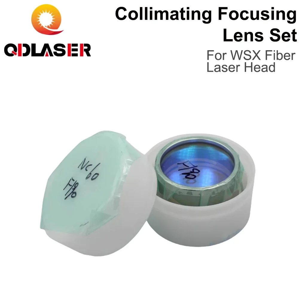 Conjunto de lentes de foco de colimagem Conjunto de lentes de soldagem portátil com barril de lente NC30 adequado para cabeça de laser de fibra WSX