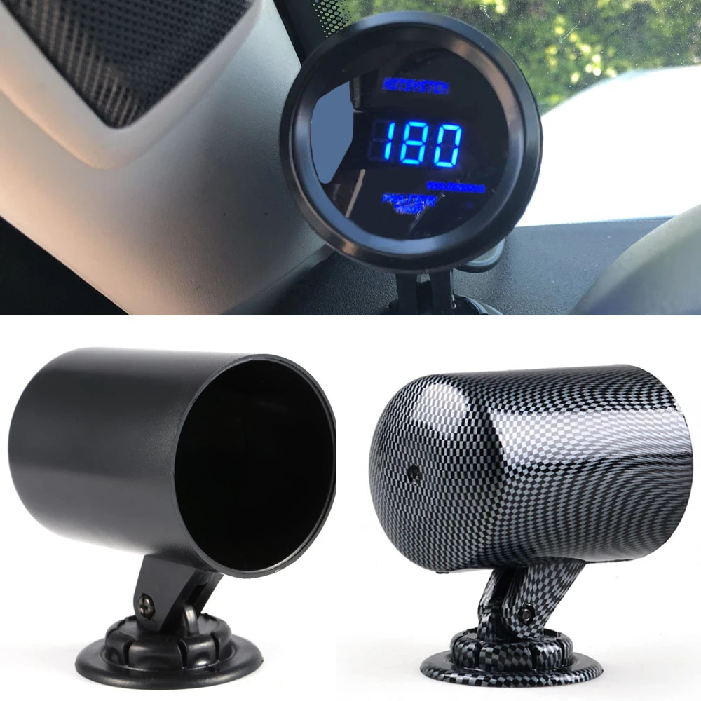 52mm 60mm Single Gaunt Holder Quot Gauge Pod Fits Auto Meter Gauges Speedometer Bracket Black Carbon Black