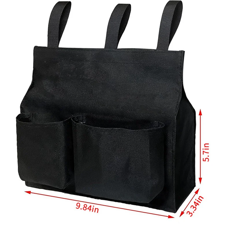 A29Z-2 Pack Umpire Ball Bag Umpire Gear With 2 Side Pockets Umpire Gear For Baseball Big Softball Belt Extra Durable Black