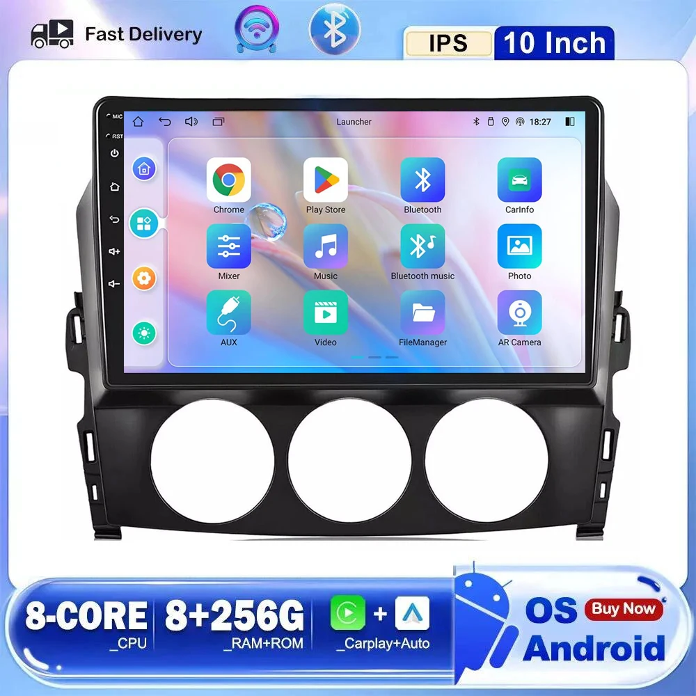 

Android 15 Carplay Auto For Mazda MX-5 MX5 III 3 NC Miata 2005-2015 Car Radio Multimedia Video Player GPS Stereo 2din Head Unit